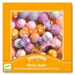 Plastikperlen – Goldmix, 200+ Stk.