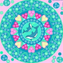 PlayMais Mosaic Trendy - Mandala, 3.000 Stk.