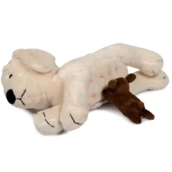 Plüschhund mit zwei Welpen