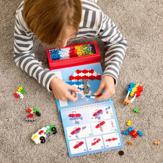 Plus-Plus Activity Pad - Fahrzeuge, 125 Stk.