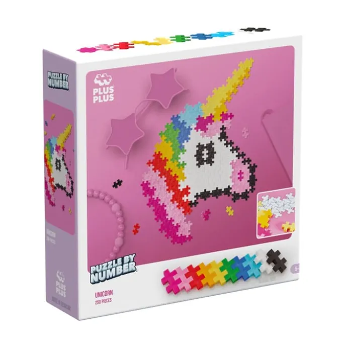 Plus-Plus - Puzzle by Number - Einhorn, 250 Stk.