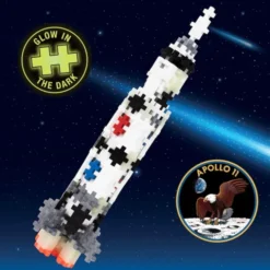 Plus-Plus Rohr - Rakete Saturn, 100 Stk.