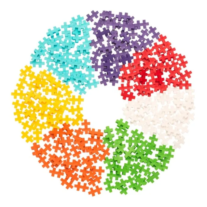 Plus-Plus Rohr - Regenbogenmix, 240 Stk.