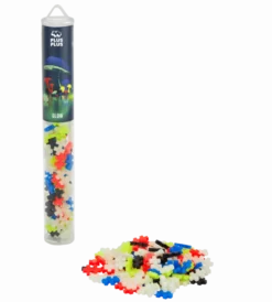 Plus-Plus Tube - Glow Mix, 100 Stk.