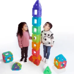 Polydron Large - Transparent, 60 Teile