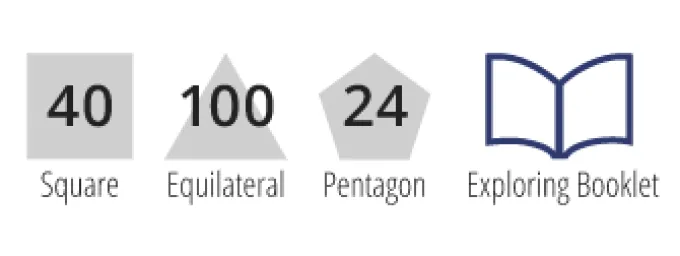 Polydron Transparent Set - 164 Teile