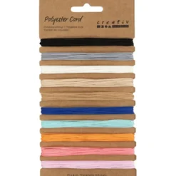 Polyesterschnur, 0,6 mm - 10 Farben