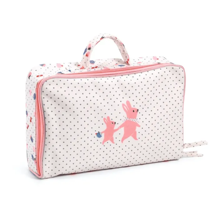 Pomea Puppe 32 cm – Vanille, inkl. Reisekoffer