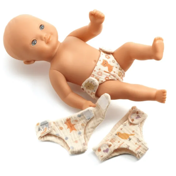 Pomea Puppenzubehör – Windeln, 3 Stk.