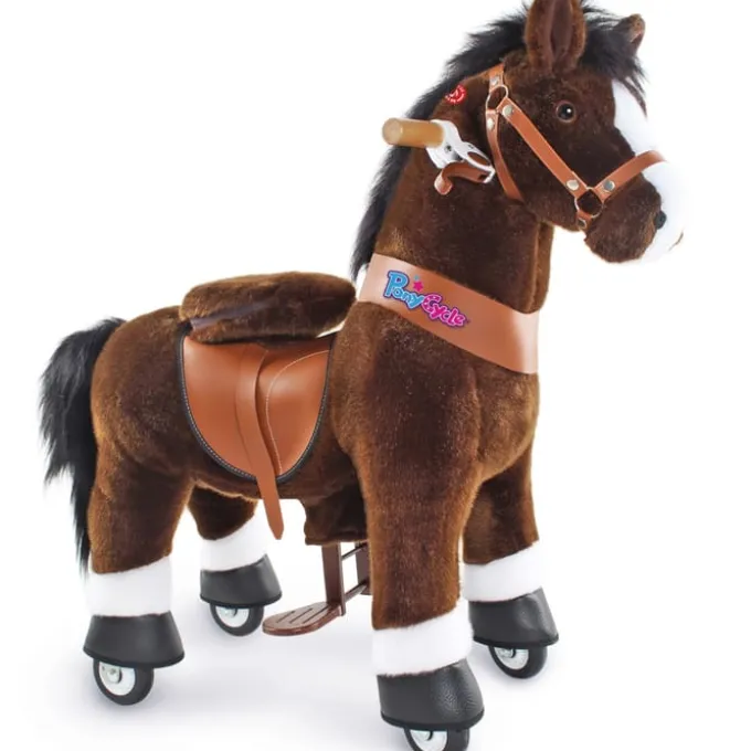 PonyCycle - Pferd, dunkelbraun, Blesse weiß, klein