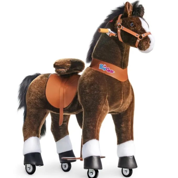 PonyCycle - Pferd, dunkelbraun, Blesse weiß, M/L