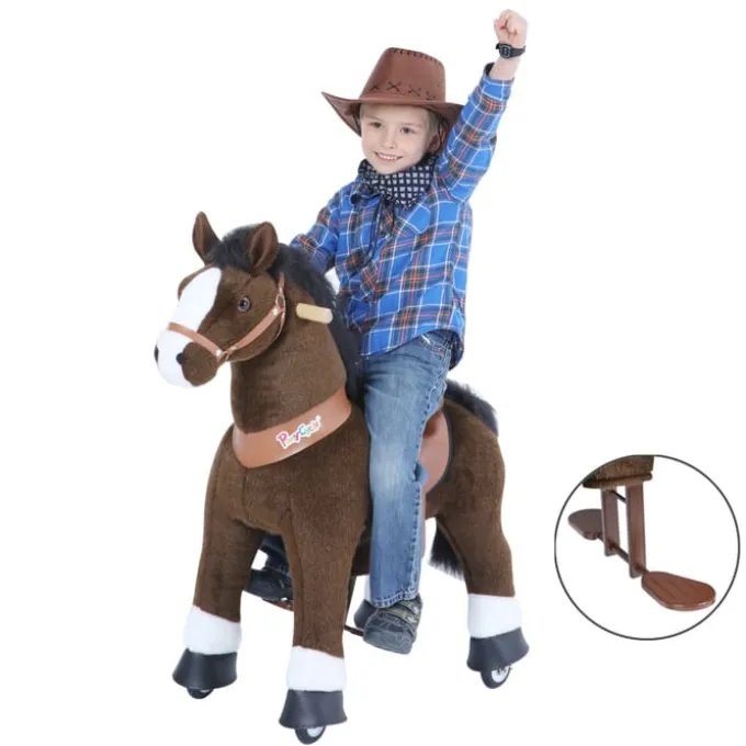 PonyCycle Pferd - medium, dunkelbraun