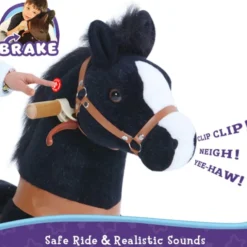 PonyCycle Pferd - medium, schwarz