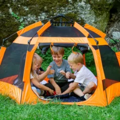 Pop-up-Kuschelhöhle Ø178 cm - Orange