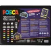 Poscafilzstifte im Etui – Groovy Colours, 20 Stk.