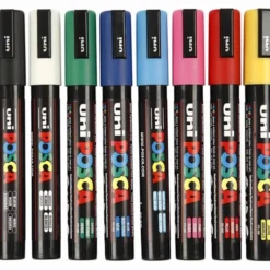 Posca Filzstifte PC-3M - Grundfarben, 8 Stk.