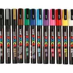 Posca Filzstifte PC-3M - Grundfarben, 12 Stk.