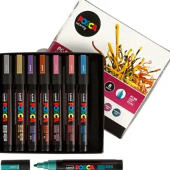 Posca Filzstifte PC-5M - metallic, 8 Stk.