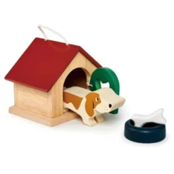 Puppenhaus Zubehör - Hund + Hundehütte