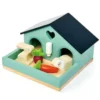 Puppenhaus Zubehör - Kaninchen + Meerschweinchen