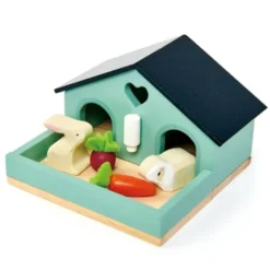 Puppenhaus Zubehör - Kaninchen + Meerschweinchen