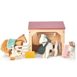 Puppenhaus Zubehör - Pferde