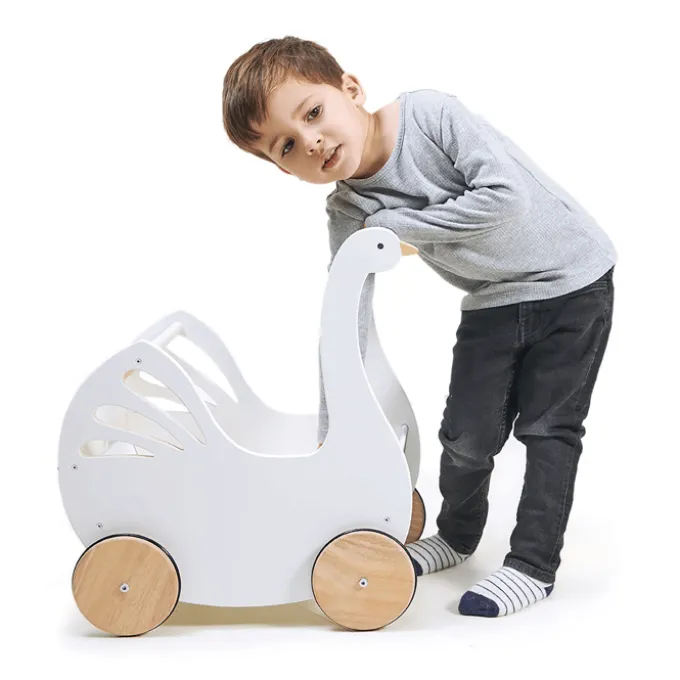 Puppenwagen Schwan