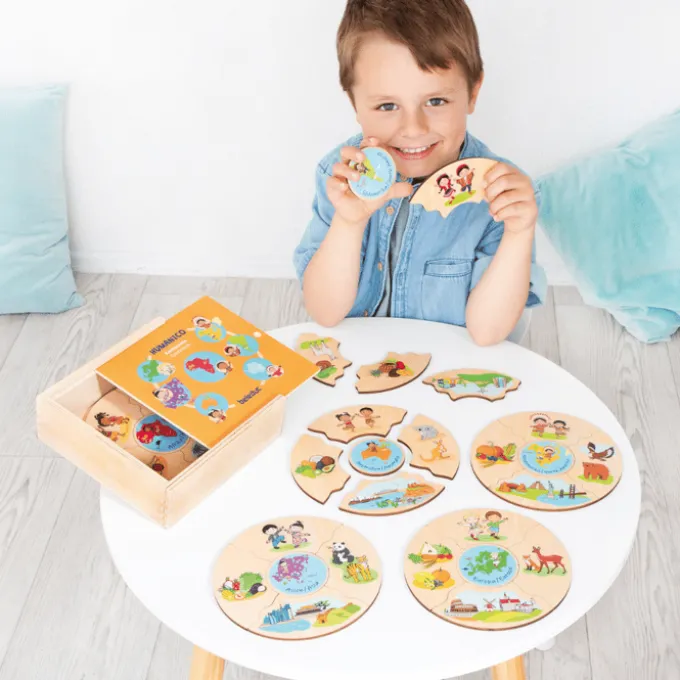Puzzlebox - Kontinente, 5 Stk.