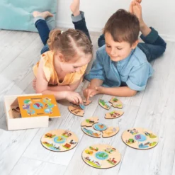 Puzzlebox - Kontinente, 5 Stk.