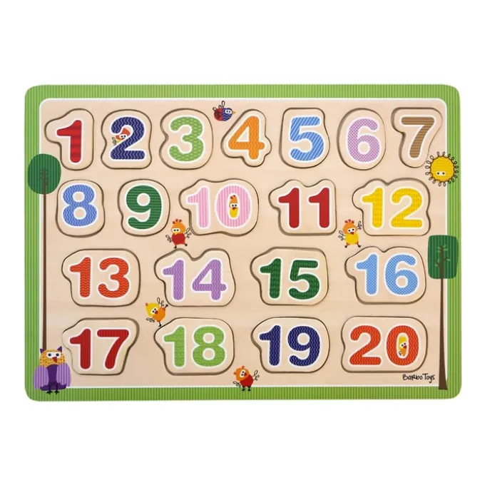 Puzzle Holz - Zahlen 1-20