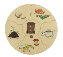 Puzzle in Schachtel - Mülltrennung, 5 Stk.