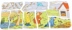 Puzzle in Schichten - Jahreszeiten
