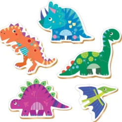 Puzzle m. Dinosaurier - Ab 2 Jahre