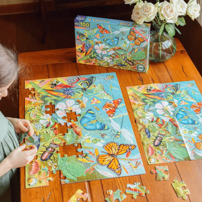 Puzzle mit 100 Teilen - Insekten