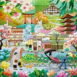 Puzzle mit 1.000 Teilen - Jahreszeiten in Kyoto