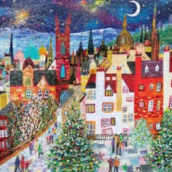 Puzzle mit 1.000 Teilen - Weihnachten in Edinburgh