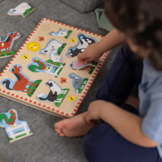 Puzzle mit Ton - Bauernhoftiere