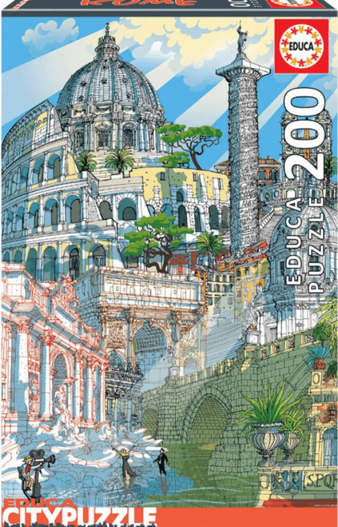 Puzzle m. 200 Teilen - Rom