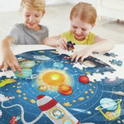 Puzzle m. 100 Teilen - Sonnensystem