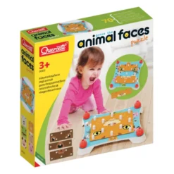 Puzzle-Spiel - Errate Tiergesichter