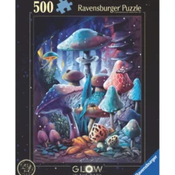 Puzzlespiel mit 500 Teilen – Pilze im Mondschein