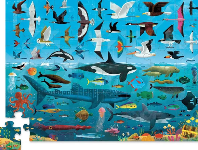 Puzzle - 48 Teile - Drüber/Drunter - Himmel & Meer