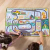 Puzzle Weltreise m. Fahrbahn, 48 Teile mit 2 Autos