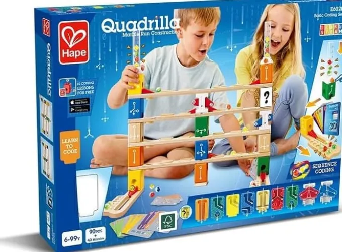 Quadrilla Kugelbahn - Basis Coding, 130 Teile