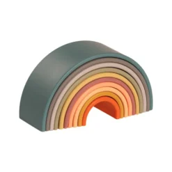 Regenbogen aus Silikon - Natur, 10 Teile