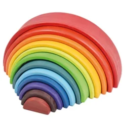 Regenbogen Tunnel aus Holz, 12tlg.