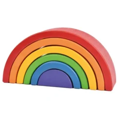 Regenbogen Tunnel aus Holz, 6tlg.