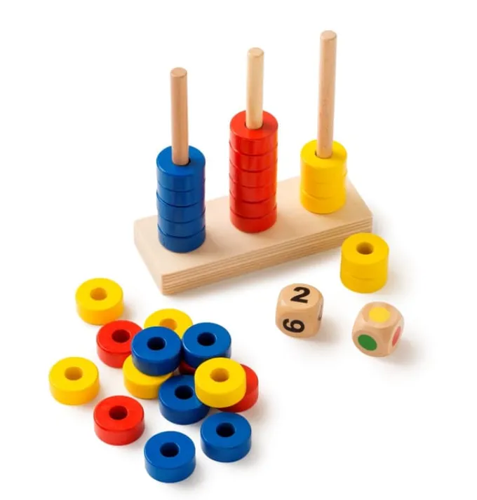Ringe stapeln - Lerne zu bauen und zählen