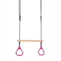 Ringtrapez - pink (schwarzes Seil)