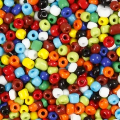 Rocaille Stickperlen Grundfarben - Ø 4 mm, 1000 g